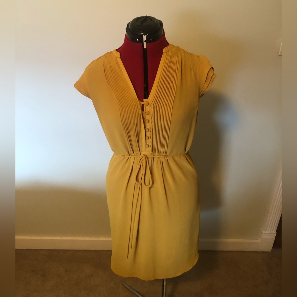 Mustard yellow H&M summer dress size 8